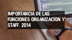 Informe: Importancia de las funciones organización y staff. 2014